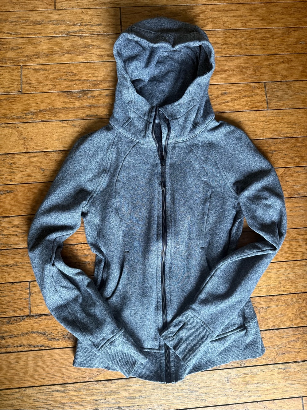 Lululemon Athletica Gray Scuba Full-Zip Hoodie